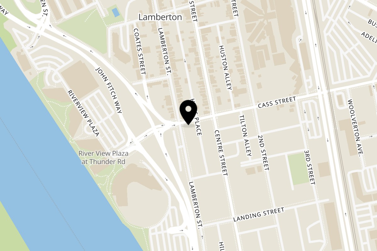 Map showing the location of El Chapin Lamberton on 802 Lamberton St in Trenton